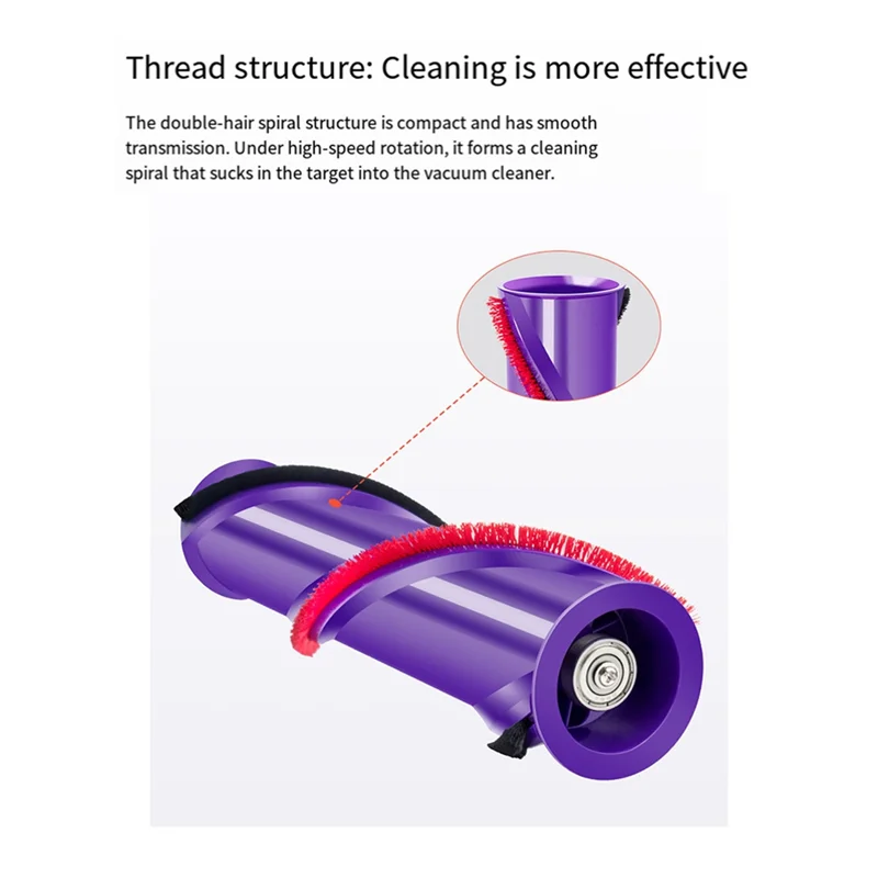 A74G-ملحقات استبدال شريط فرشاة السجاد الدوارة الناعمة لقطع غيار مكنسة دايسون الكهربائية