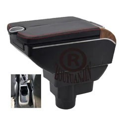 For Opel Corsa D Armrest Box Storage Central Container Store Content Interior Accessories Elbow Rest Cup Holde