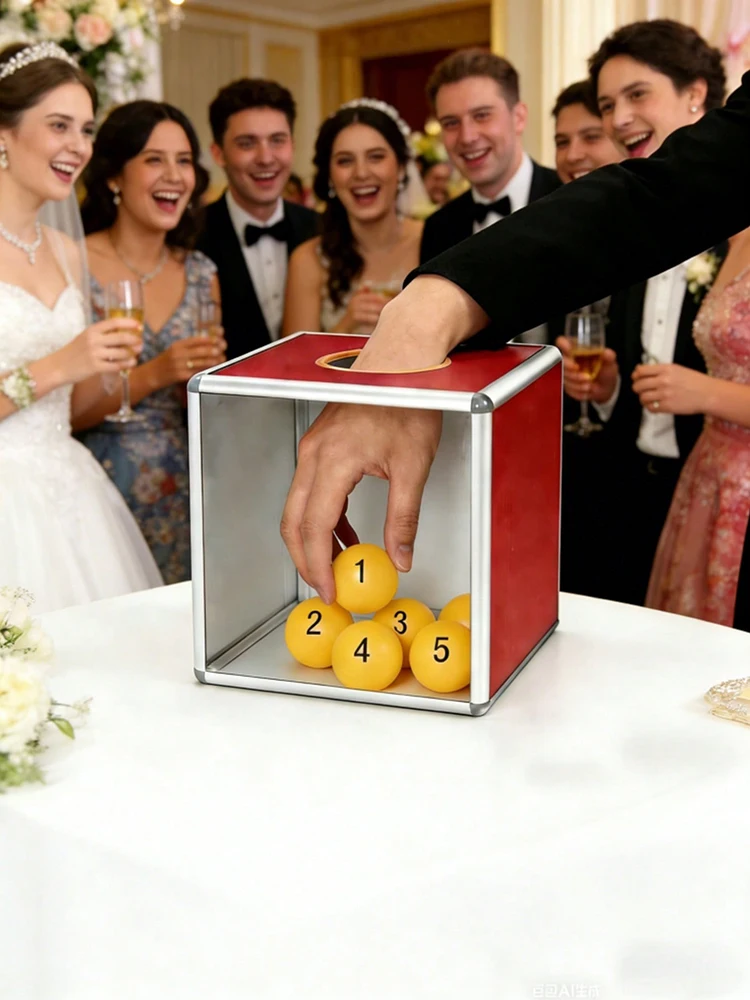 Glücks-Party-Geschenkbox mit Kugel-Set, abnehmbar und wiederverwendbar für Spendenaktionen und Schulanfangsfeiern – Detail 6