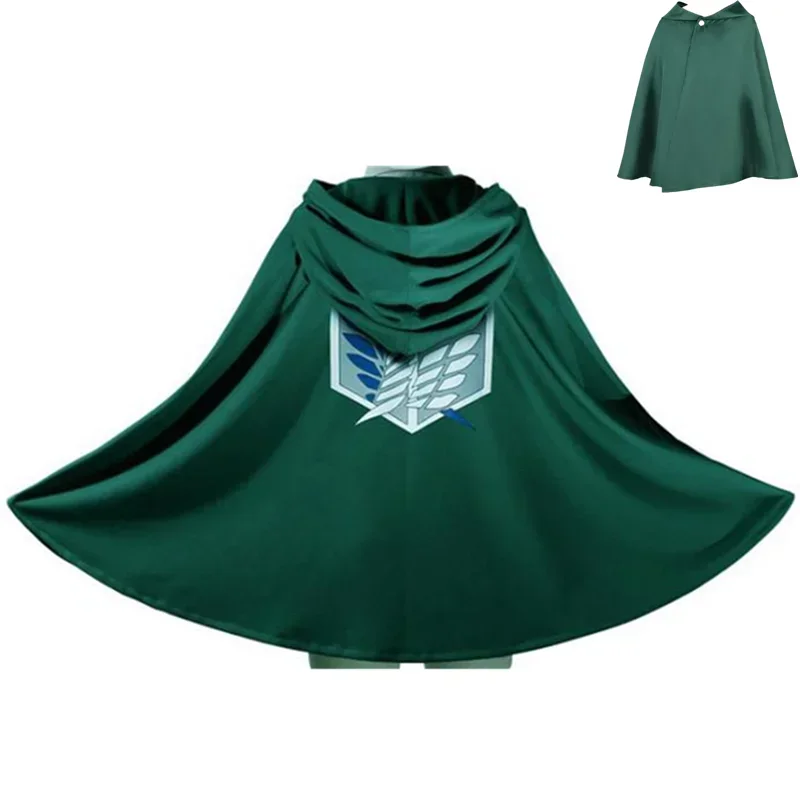 

Halloween Japanese Hooded Cape Scout Corps Cosplay Costume Anime Cosplay Green Shawl Men's and Women's Costume