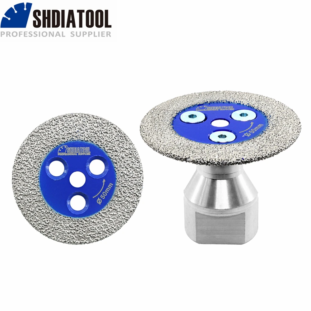 

SHDIATOOL 2pcs Dia40/50mm Mini Diamond Carving Disc Engraving Tile Ceramic Saw Blade Granite Quartz Cutting Plate with Flange