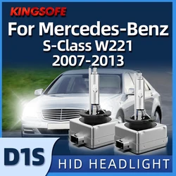 2Pcs Hid Auto Xenon Headlight D1S 6000K High Beam Low Beam Fit For Mercedes-Benz S Class W221 2007 2008 2009 2010 2011 2012 2013