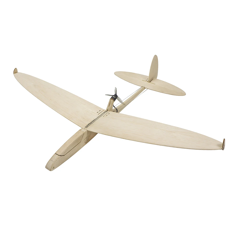 Avión de Control remoto de ala fija, planeador de madera de Balsa de 620CM, Kit de ensamblaje de madera de Balsa de empuje de cola de nivel de entrada, juguete de bricolaje