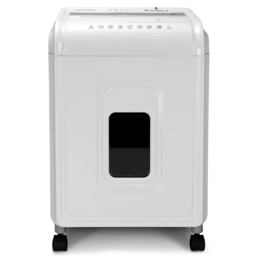 

Anti-Jam 12-Sheet Cross-Cut Paper/CD and Credit Card Shredder with 4 Gallon Pullout Basket/Security Level P-4