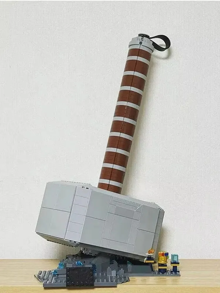 

NEW 76209 Hero Series Thor's Hammer Building Block Toy Model Children's DIY Birthday Gift Toy 975PCS