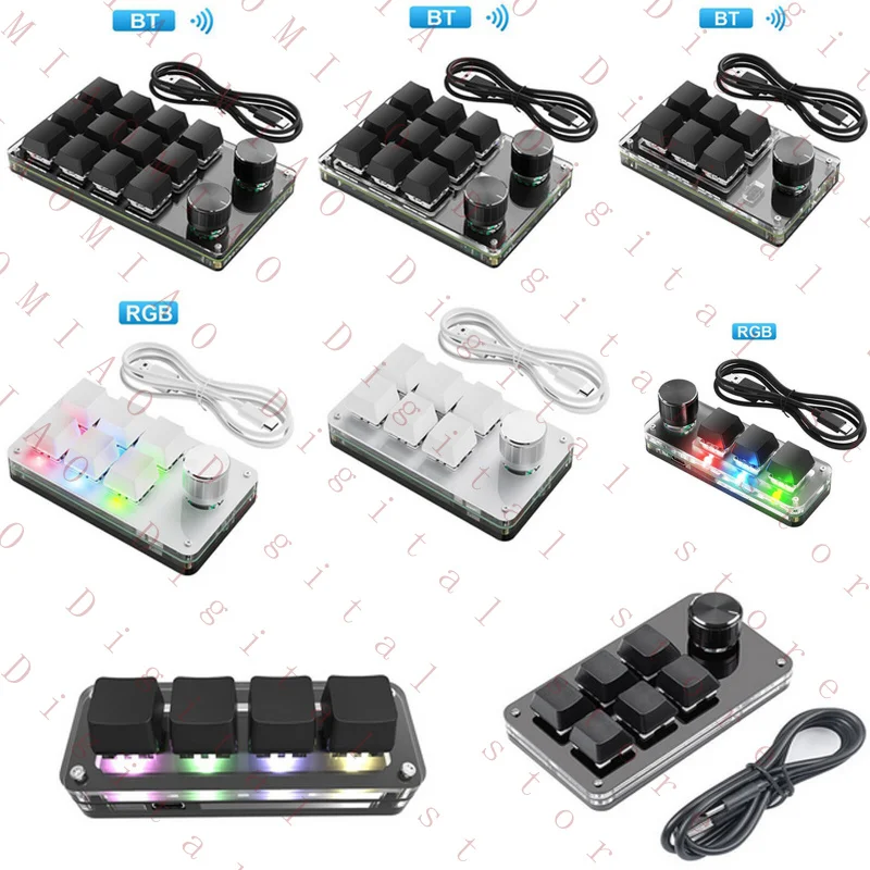 tg-3-12キー-rgb-usb-bluetooth-メカニカルキーボード-片手マクロキーパッド-カスタマイズ可能