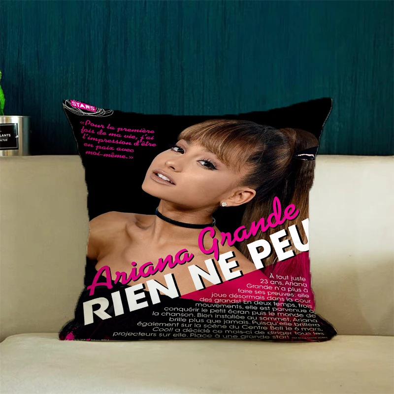 A-Ariana Grand Fan Gifts Cushion Covers for Decorative Cushions Home Decoration Cushion Cover 50x50 Pillow Cases Decorative