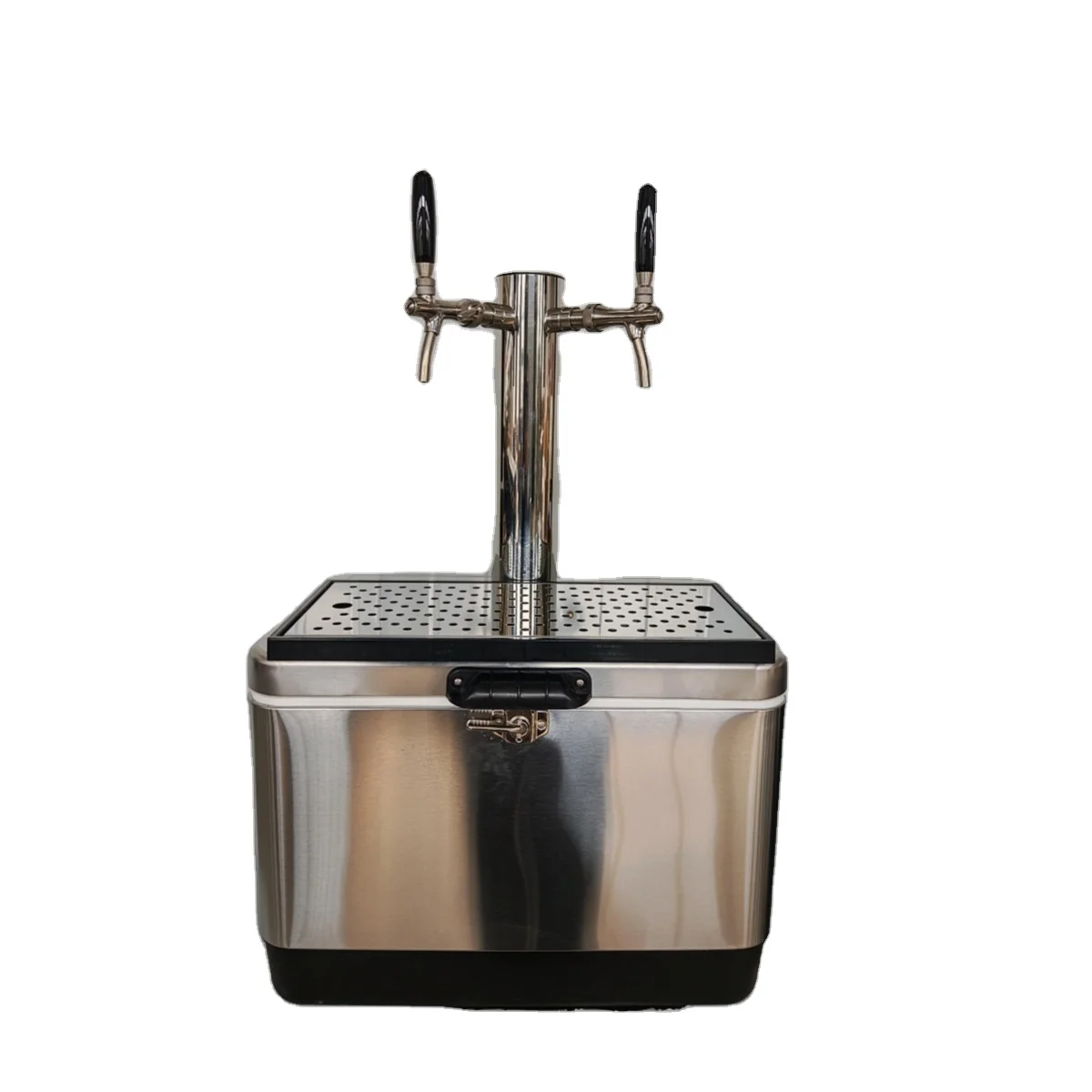 50L Outdoor Portable Draft Beer Dispenser Ice Chest Jockey Cooler Box For Camping Picnic Bar Use