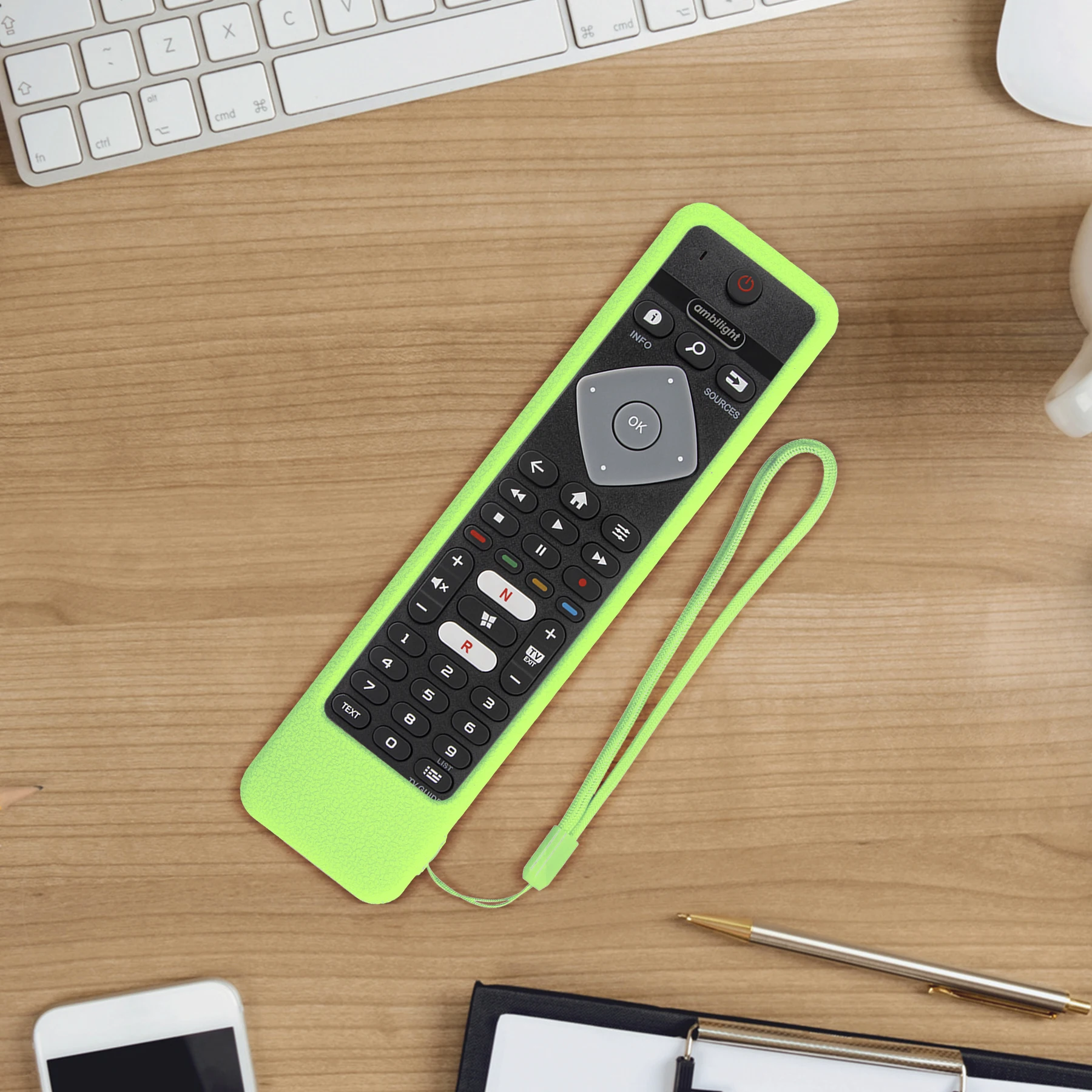 Silicone Case for Philips Smart TV Remote Control YKF456-001 55PUS7304 75PUS7354 70PUS7304 Protective Sheath Cover Anti-Slip view 5