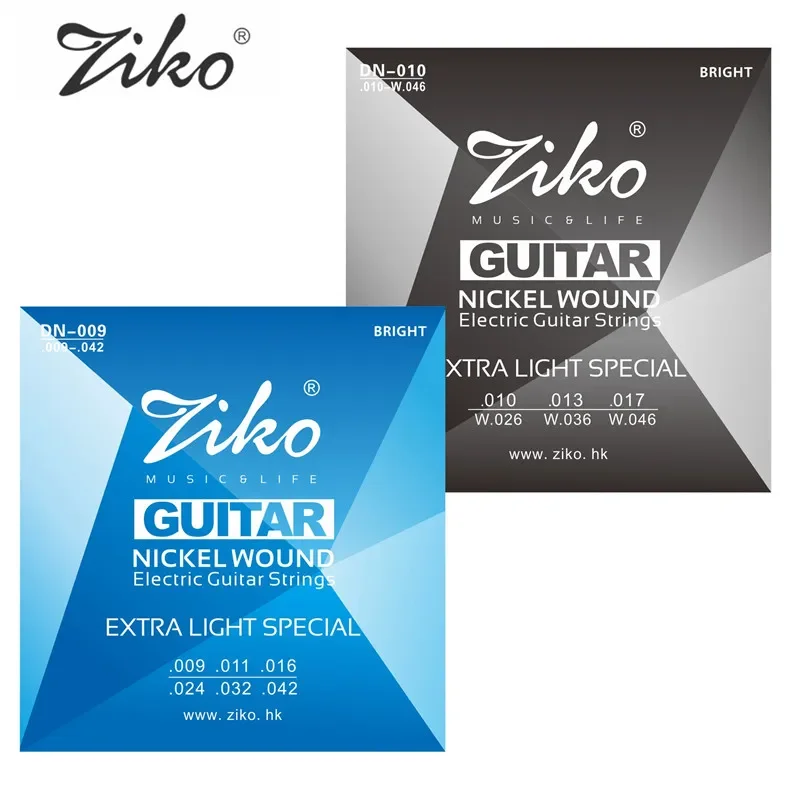 ZIKO Electric Guitar Strings 009-042 010-046  Nickel Wound Extra Light Special Musical Instruments Accessories Parts