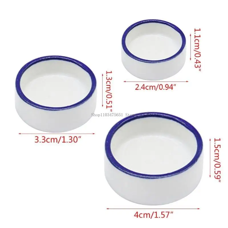 طبق دودة الزواحف، أطباق مياه عنكبوتية، وعاء طعام مستدير من السيراميك، أطباق للحيوانات الأليفة #6