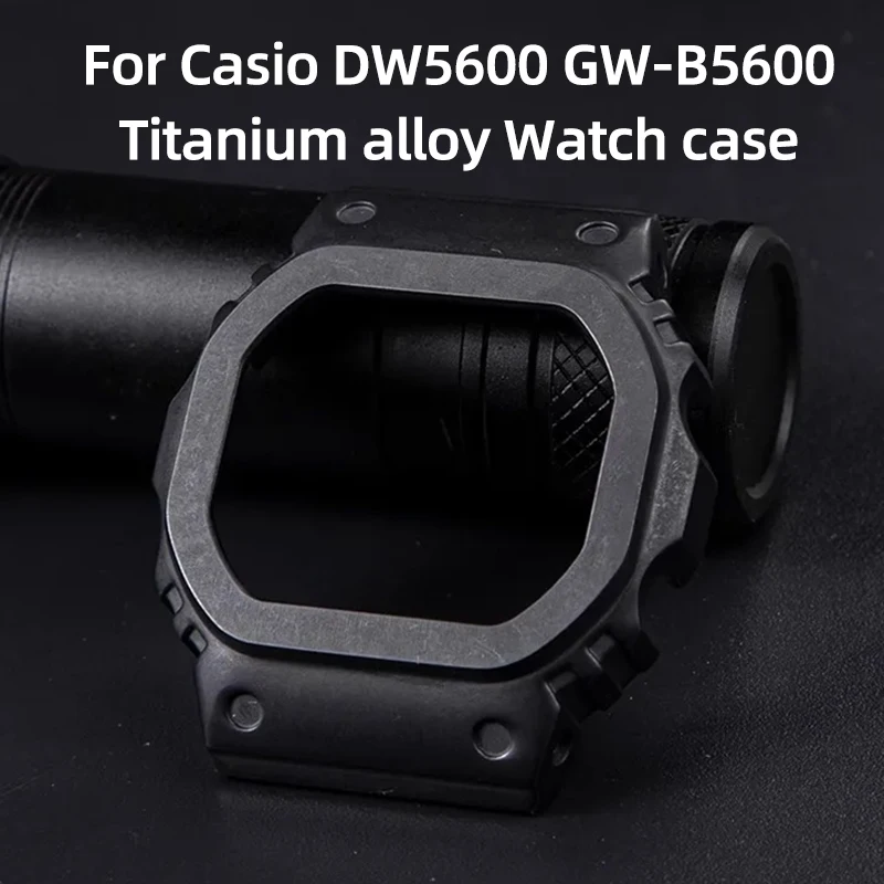 

Корпус часов из титанового сплава, слегка серый, для Casio DW5600 GW-B5600, модифицированный DW-5600, легкий металлический ремешок для часов, металлический безель с инструментами.