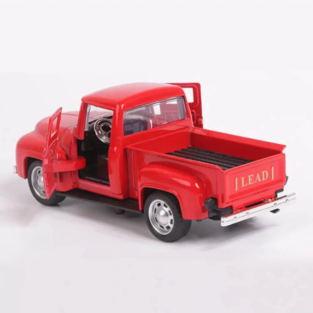 Klassisches Pickups-LKW-Automodell im Maßstab 1:32, zurückziehbar, Legierung, Druckguss und Spielzeug, Fahrzeugmodell, Jungen, Weihnachtsgeschenk, Spielzeugsammlung, Dekor
