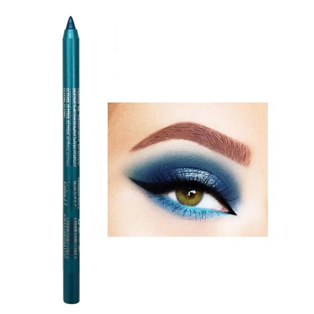 Wasserdichter Eyeliner Gel Bleistift rotbraun weiß ultra-schlank Make-up weich dauerhafte Pigment Augen profession ell tragen einfach hoch d4g9