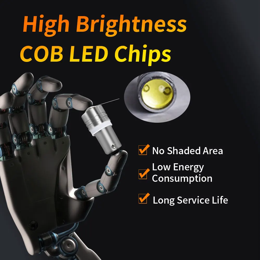 2/10/20 قطعة LED COB عدسة T11 BA9S T4W H5 64111 180 درجة المقبس لمبات 12 فولت التوصيل والتشغيل فرامل السيارة عكس محرك وقف بدوره إشارات #5