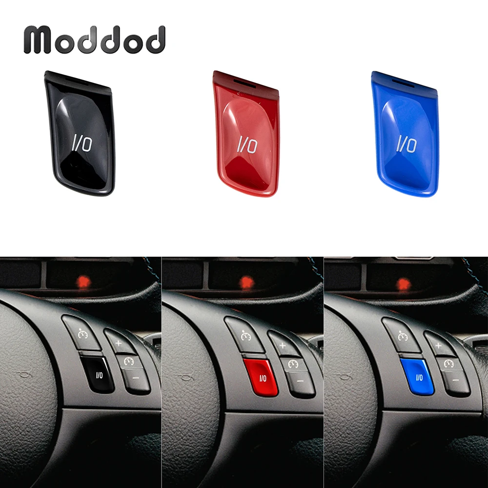 For BMW 3 series M3 E46 1998-2006 I/O VO Button Car Steering Wheel Control Knob Switch Cover Replace Car Accessories Interior