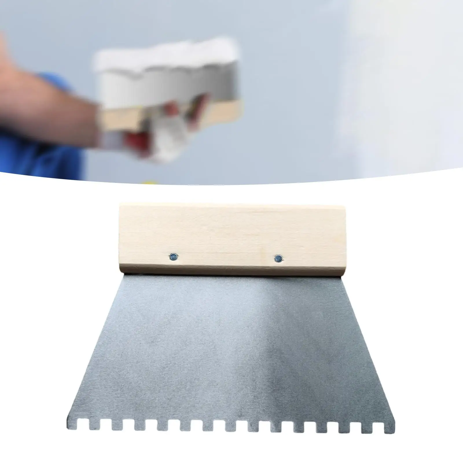 Tile Trowel Floor Tiling Putty Comb Trowel Wall Drywall Hand Tool Handheld Square Notch Concrete Spatula Tile Flooring Trowel