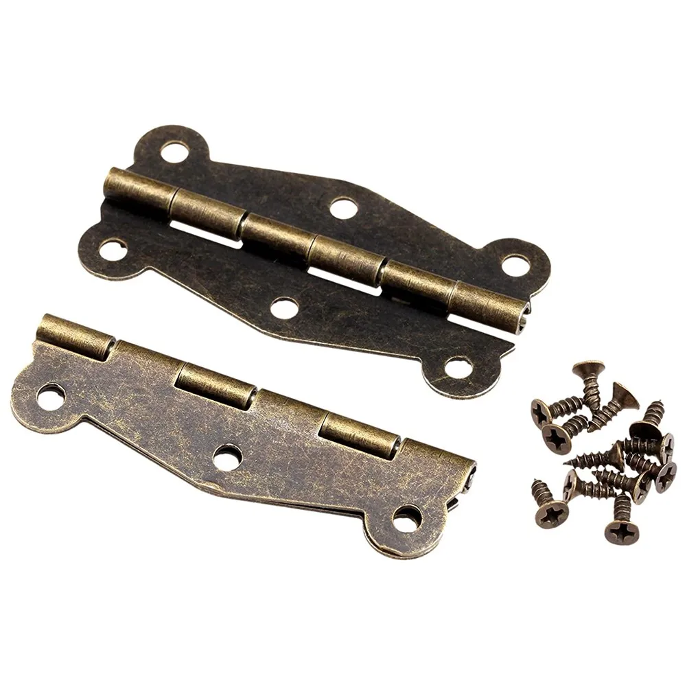 Vintage retro Door Hinge 180 Home Ornament DIY Repairing Butterfly Hinges Heavy Duty Hinge Furniture Drawer Door