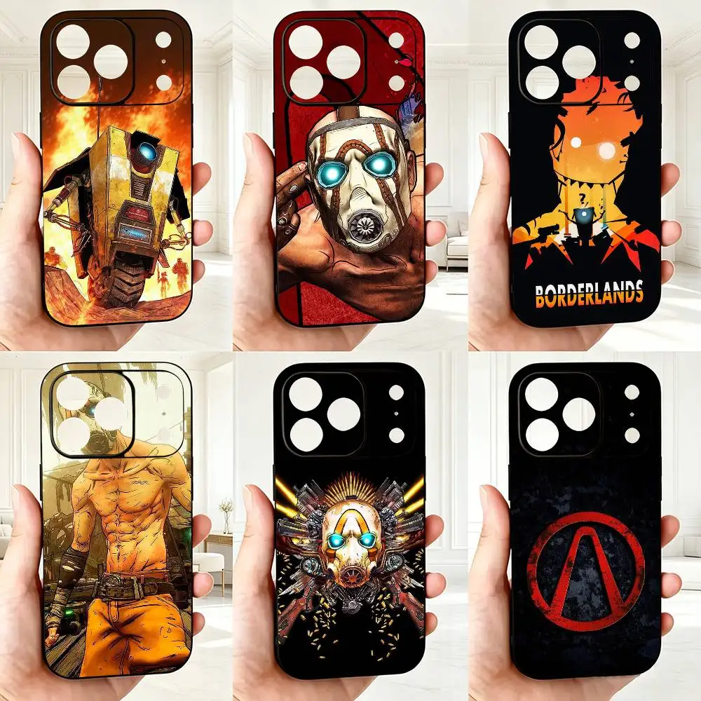 Чехол для телефона Game For Borderlands-s для iPhone 17, 16, 15, 14, 13, 12, 11 Plus, Pro Max, XS, мягкий силиконовый черный чехол