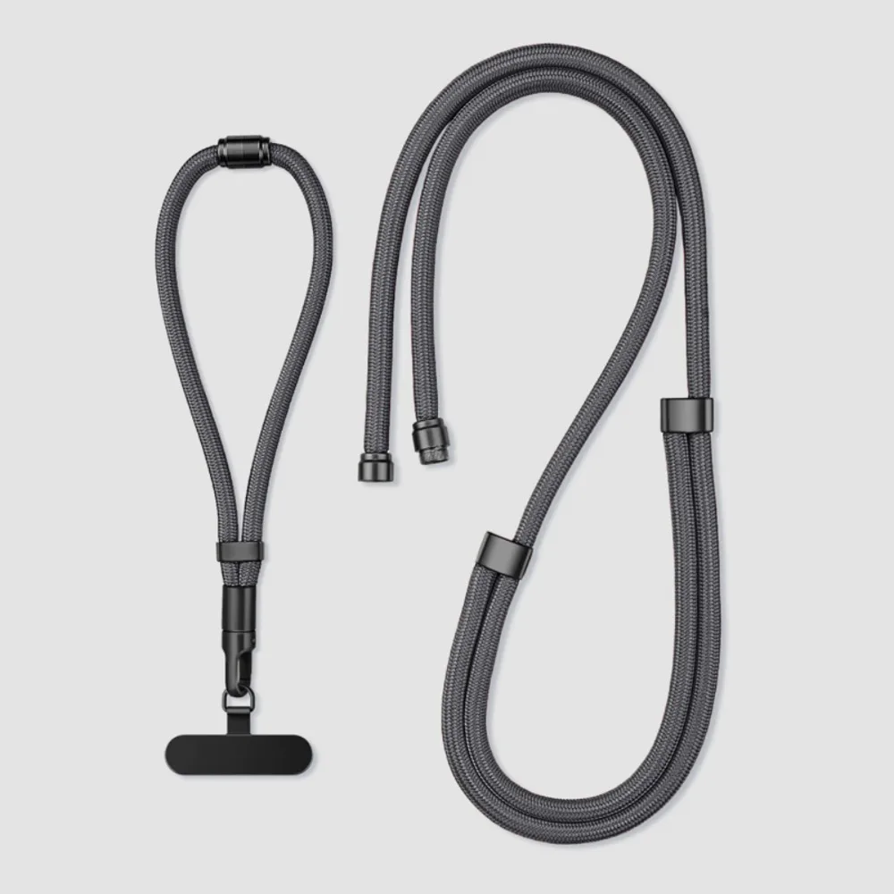 Switchable Mobile Phone Lanyard Adjustable Length Neck Hanging Crossbody Phone Strap Detachable Anti-Lost 3-in-1 Phone Chain