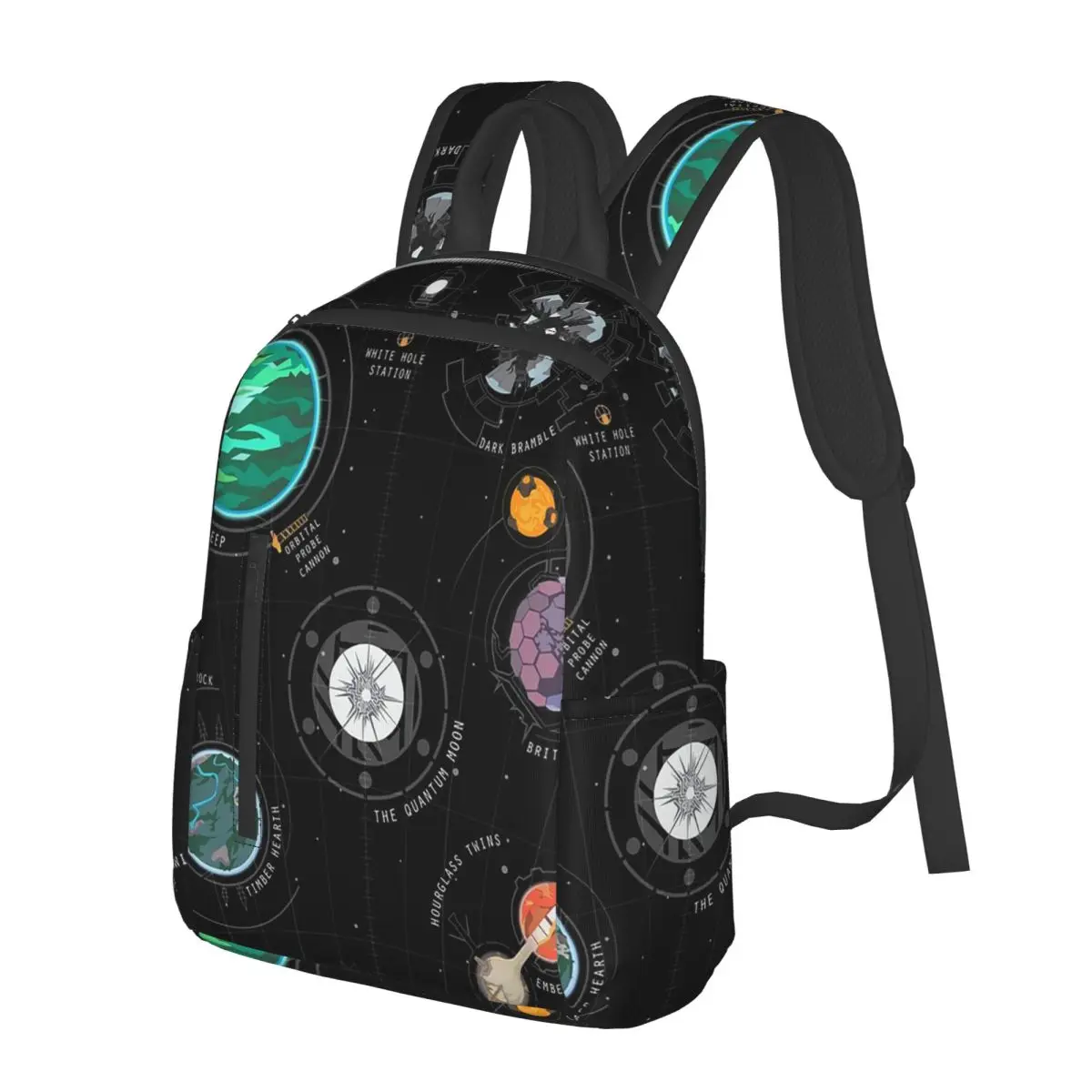 Outer Wilds System Student Backpack School Bag Hiking Travel Daypack for Men Women Bookbag Shoulder Bags