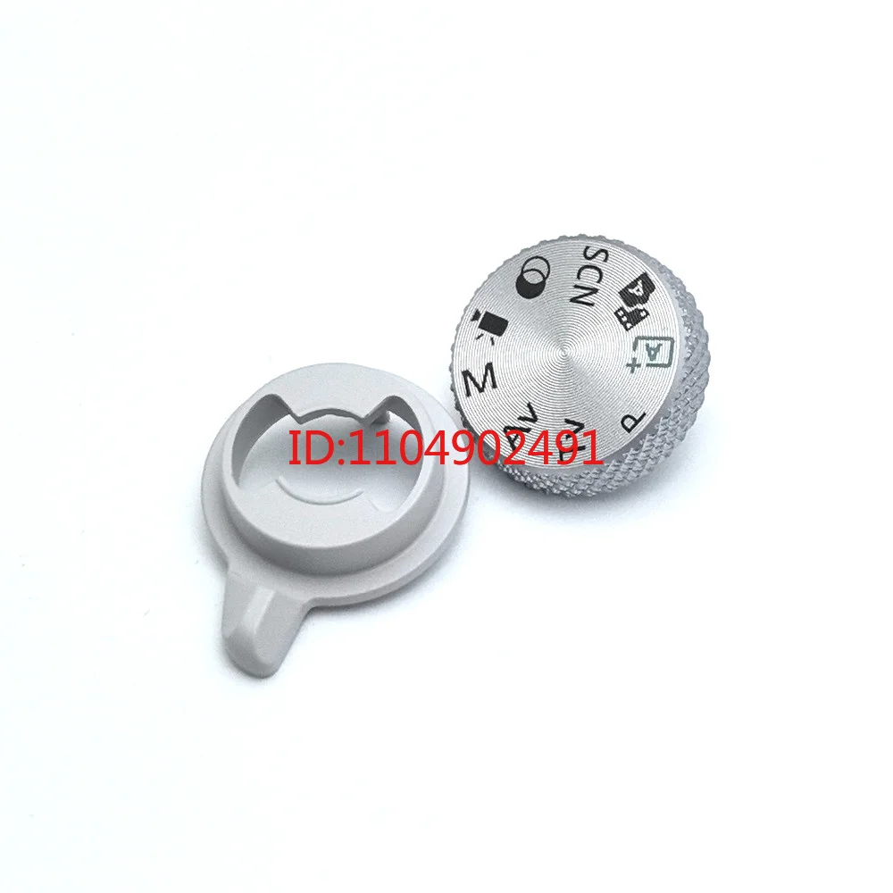 A Complete Set of Silver Function Top Cover Mode Wheel New for Canon EOS R50 with Iron Beads Power Camera Repair Part