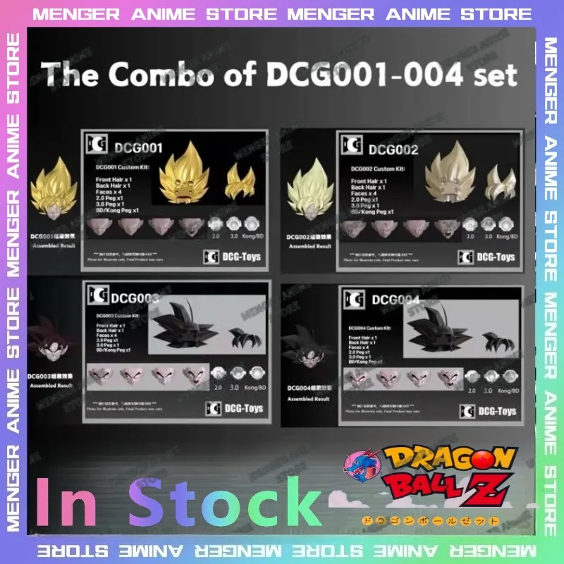 

DCG Accessories Dragon Ball Son Goku Super Saiyan SSJ Bleed Head Sculpt Package Anime Action Figure Collection Model Gifts Toys
