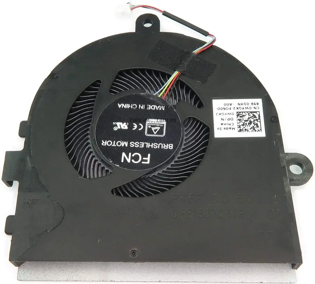 Replacement Fan for Dell Latitude 3490 Inspiron 3481 3480 Vostro 3480 CPU Cooling Fan - WYGK2 CN-0WYGK2