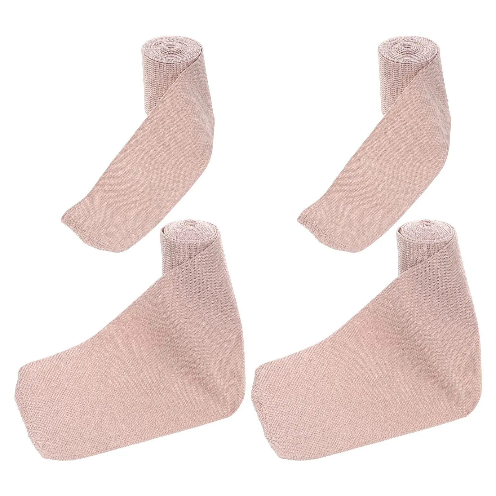 

4 Pcs Dance Fixing Bandage Elastic Adhesive Tape Non Woven 80 Polyester Knee Wrap Self Wraps Comfortable Sturdy Material
