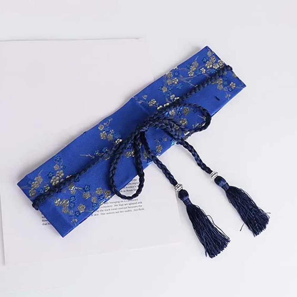 Wide Style Embroidery Corset Retro-pattern Soft Fabric Hanfu Waistband Traditional Jacquard Ethnic Girdle Teen Girl