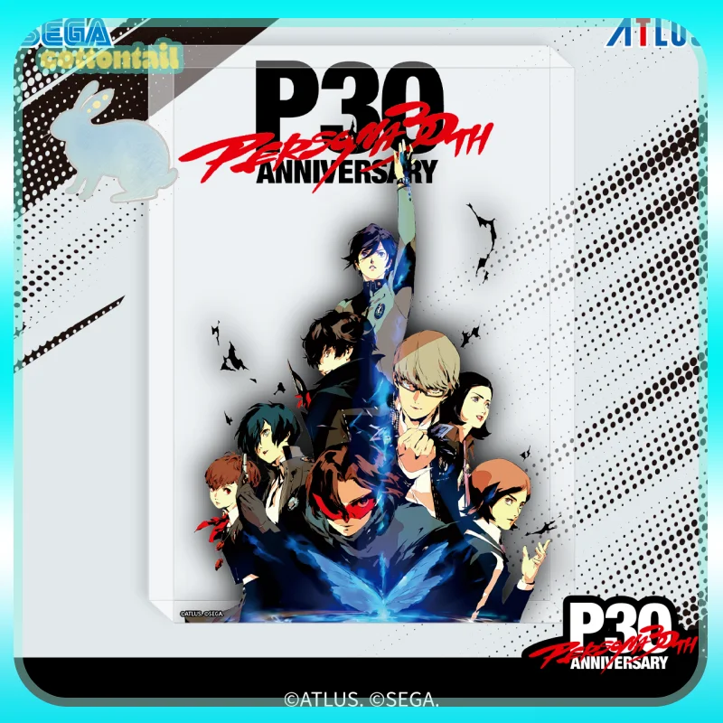 

Original SEGA Atlus Persona 30th Main Visual Super Clear Acrylic Stand Figure Desktop Ornament Collect Toys Girls Gifts
