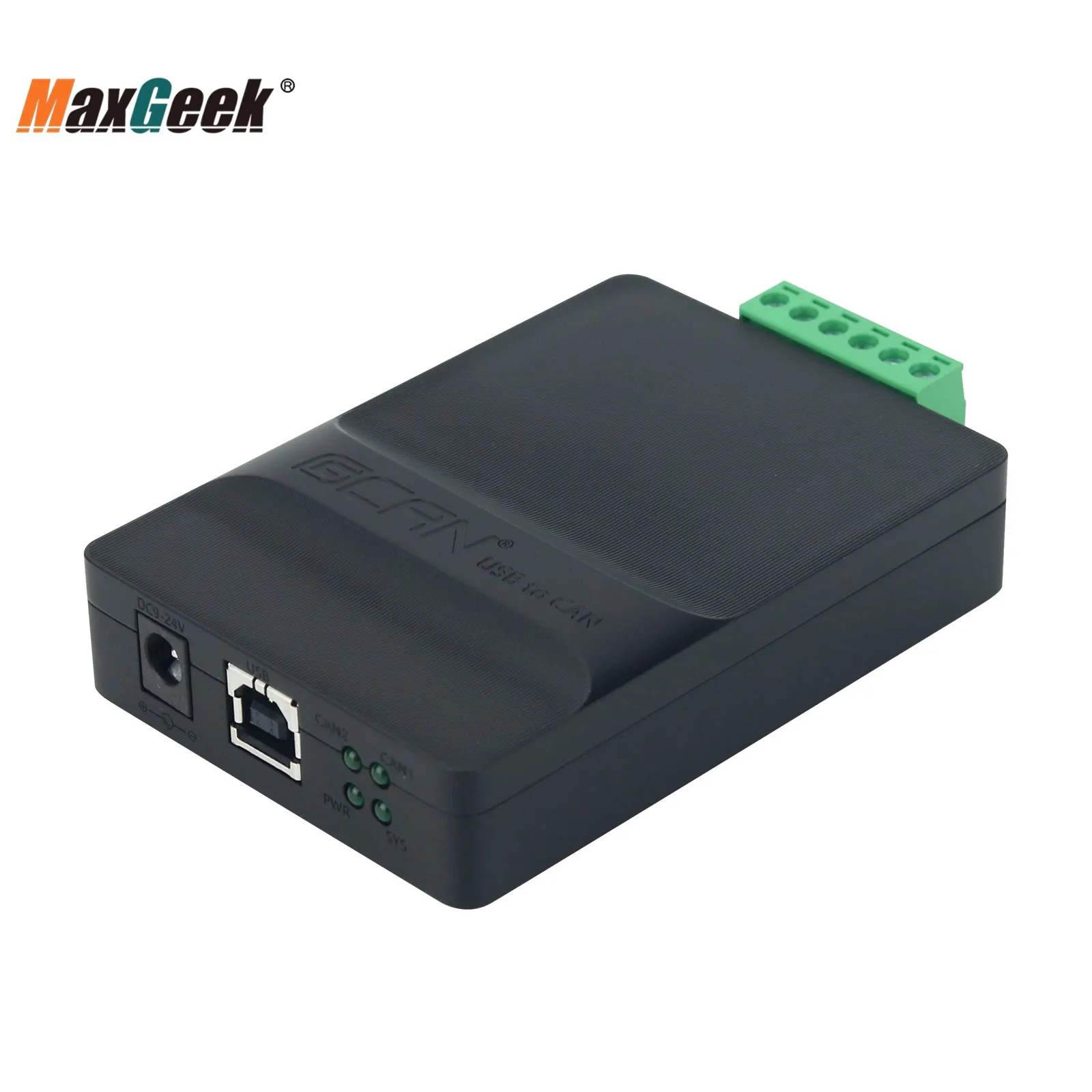 Maxgeek-USB إلى CAN Bus محلل ، USBCAN-II C ، وحدة واجهة ، متوافق مع ZLG ، USBCAN-II2 بطاقة CANOpen ، J1920xH