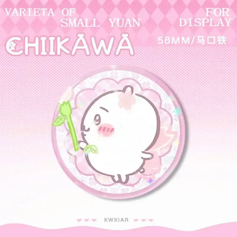 شارة تشيكاوا اللطيفة هاختشيفورليه أدوات هاشيوير ذاكليك يو اساجي 」 موكونغاموموجا شارة رائعة دبوس صفيح بروش حقيبة الديكور هدية