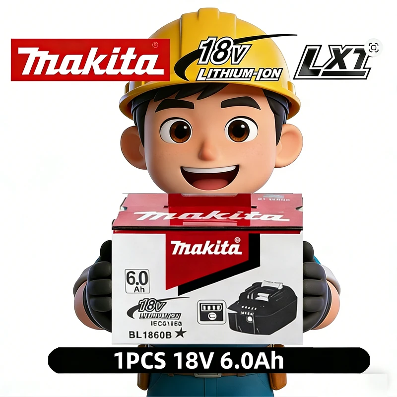 

Makita Original Lithium ion Rechargeable Battery 18V 6Ah 5Ah 9Ah 3Ah 2Ah18v Replacement Batteries BL1860 BL1830 BL1850 BL1860B