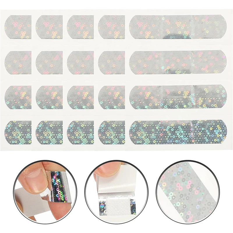 20pcs Laser Flicker Band Aid Cartoon Star ferita cerotti per bambini bambini ragazze ragazzi medicazione Patch bende adesive Bandaids