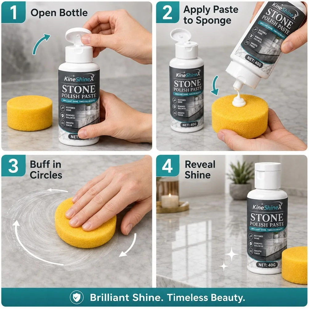 Natural Stone Surfaces Restorer Provides A Protective Layer Against Spills. Kitchen Countertops And Islands