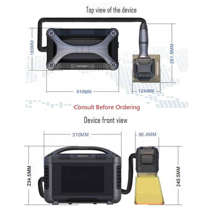 30W Mini Portable Handheld Fiber Marking Machine Engraving Machine For Metal Stainless