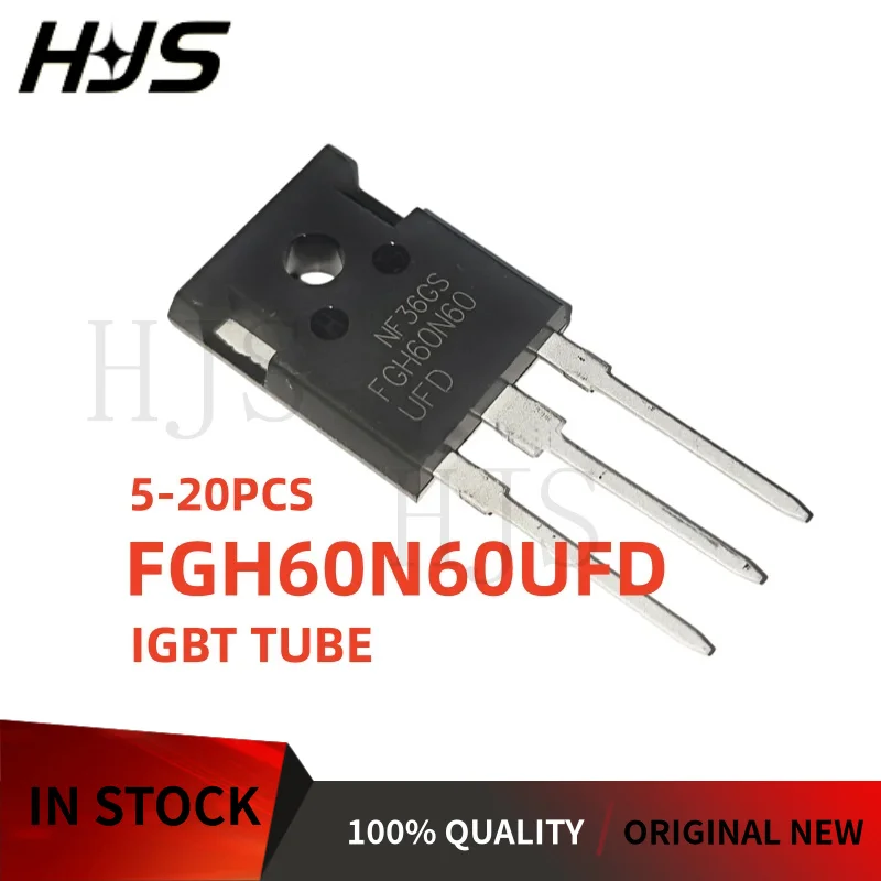 5/10/20PCS Brand New FGH60N60UFD FGH 60N60UFD FGH60N60 TO-247 IGBT Single tube Inverter