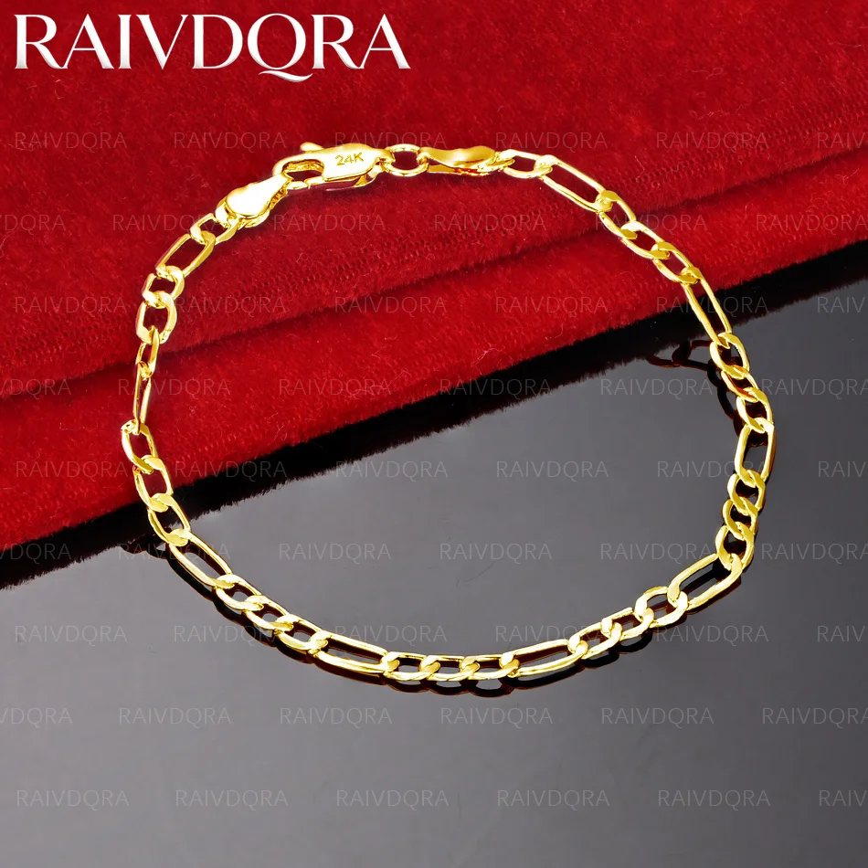 18K Gold Plated Design Bracelets For Women Men Creativity Gifts Street All-match Party And Daily Wear