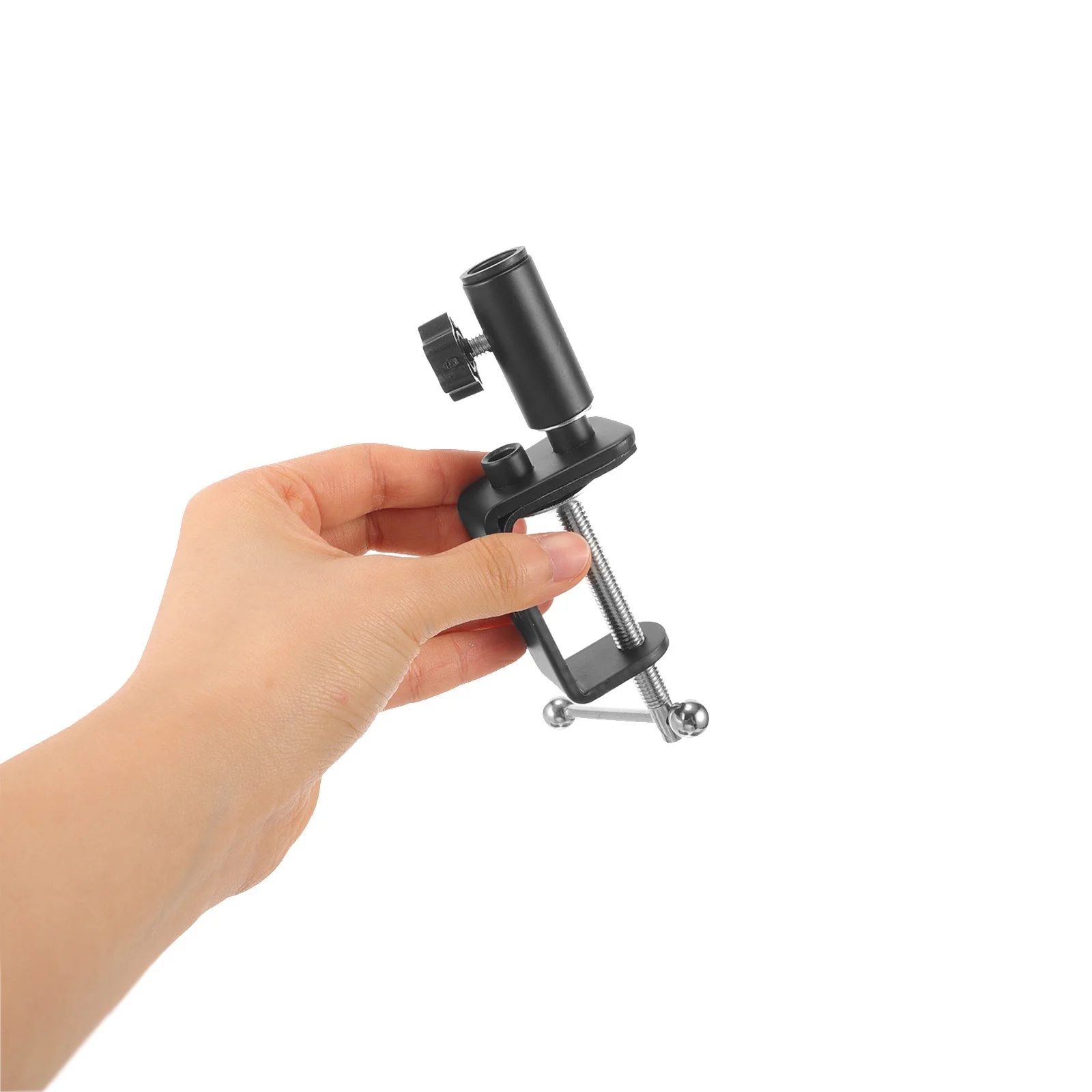 

Heavy Duty Desk Clamp Mount for Mic Arm Over The Table Rod Stand Dual Anti-Slip Design Desktop Mount Holder for Podcasting