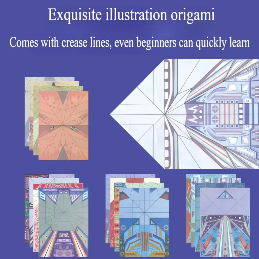 Paper Airplane Kits with 16 Classic Designs 32 Sheets of Colorful Origami Paper Planes Airplane Gifts for Boys Girls Kids