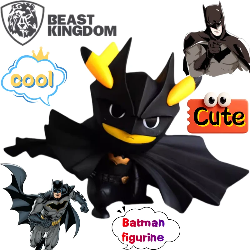 

BeastKingdom Batman Q Edition Hand-made Creative High-value Animation Cartoon Doll Doll Model Boy Car Home Desktop Decoration