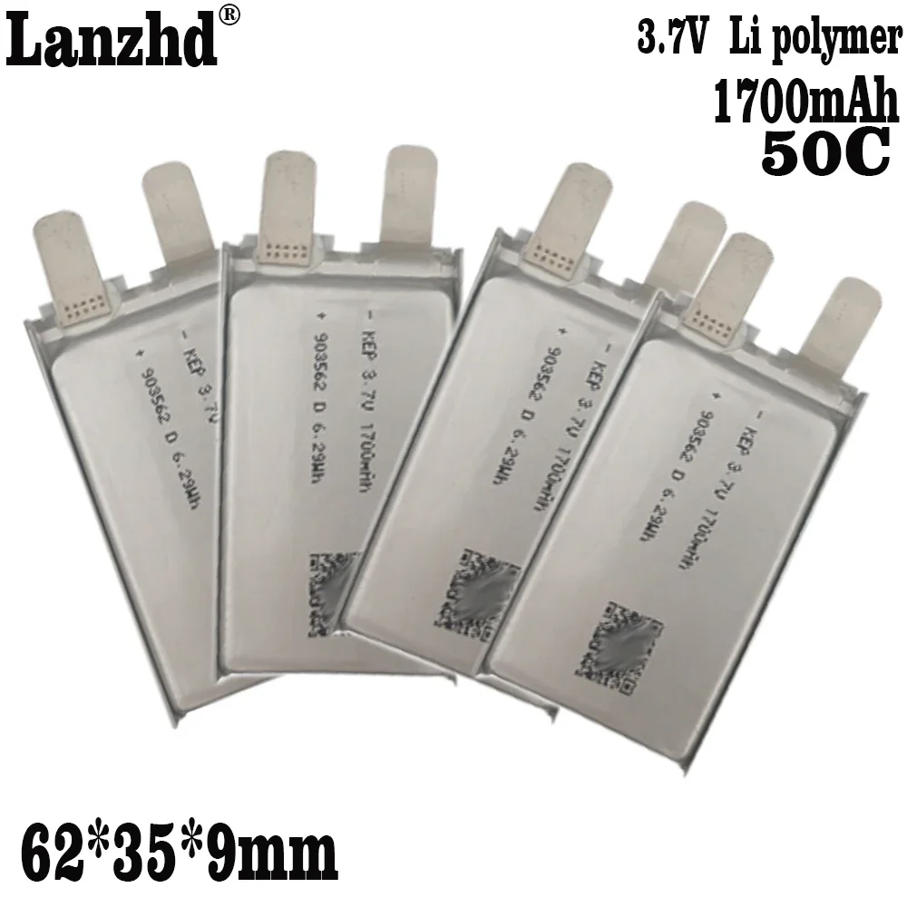 1-12PCS  3.7V 50C Aircraft model polymer 1700mAh Li-Polymer Replacement Bare Cell For DJI Mavic 2 903562 Aircraft Flight Battery