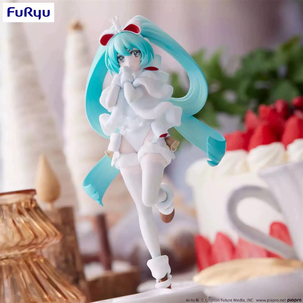 FuRyu – figurine originale de dessin animé créatif SweetSweets Hatsune Miku, figurines d'action de noël en PVC, modèle de jouet à collectionner, en Stock