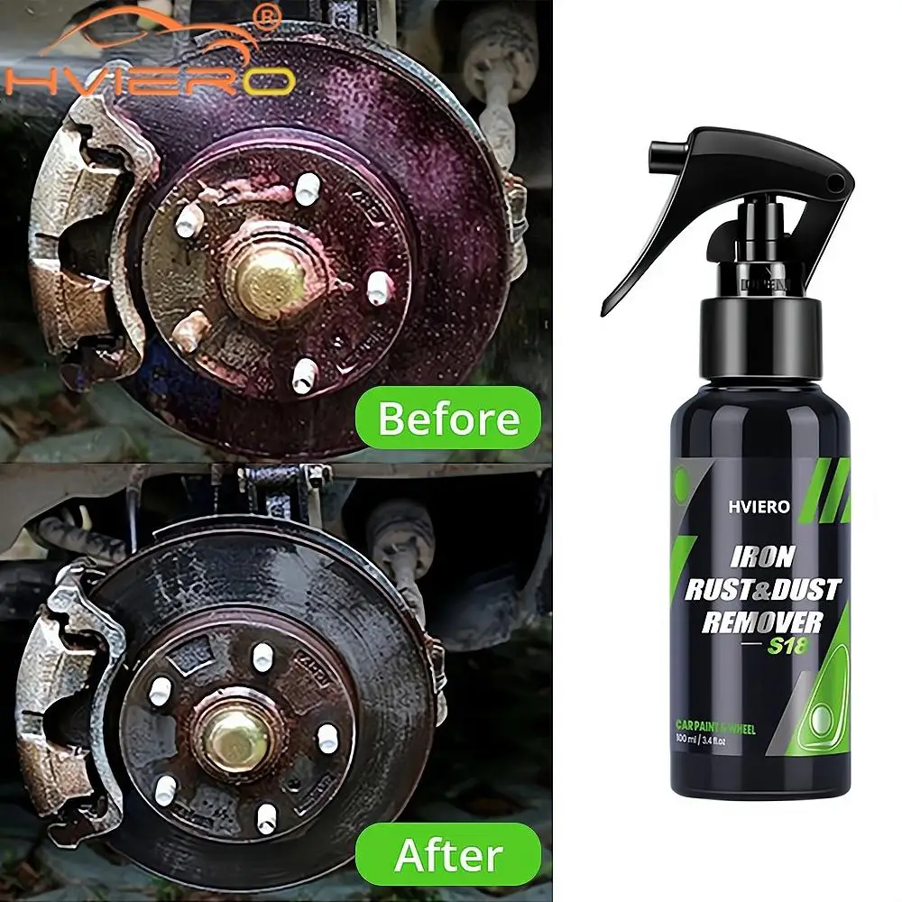 50/100/300ML Protect Wheels Brake Discs From Iron Dust Iron Removal Agent Rim Cleaner Rust Cleaner Auto Detail Chemical Car Care