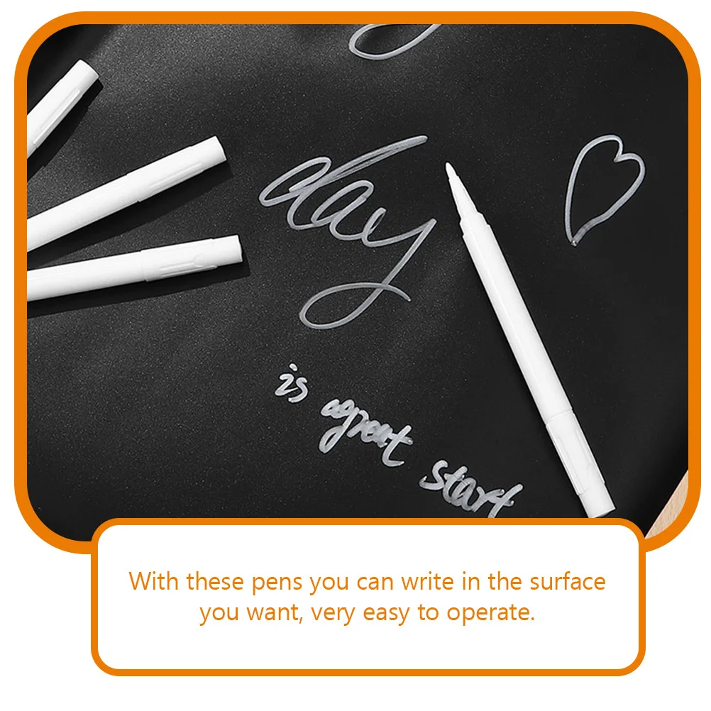

10Pcs Blackboard Marker Pens Glass Board Markers Portable Liquid Markers Convenient White Chalk Markers