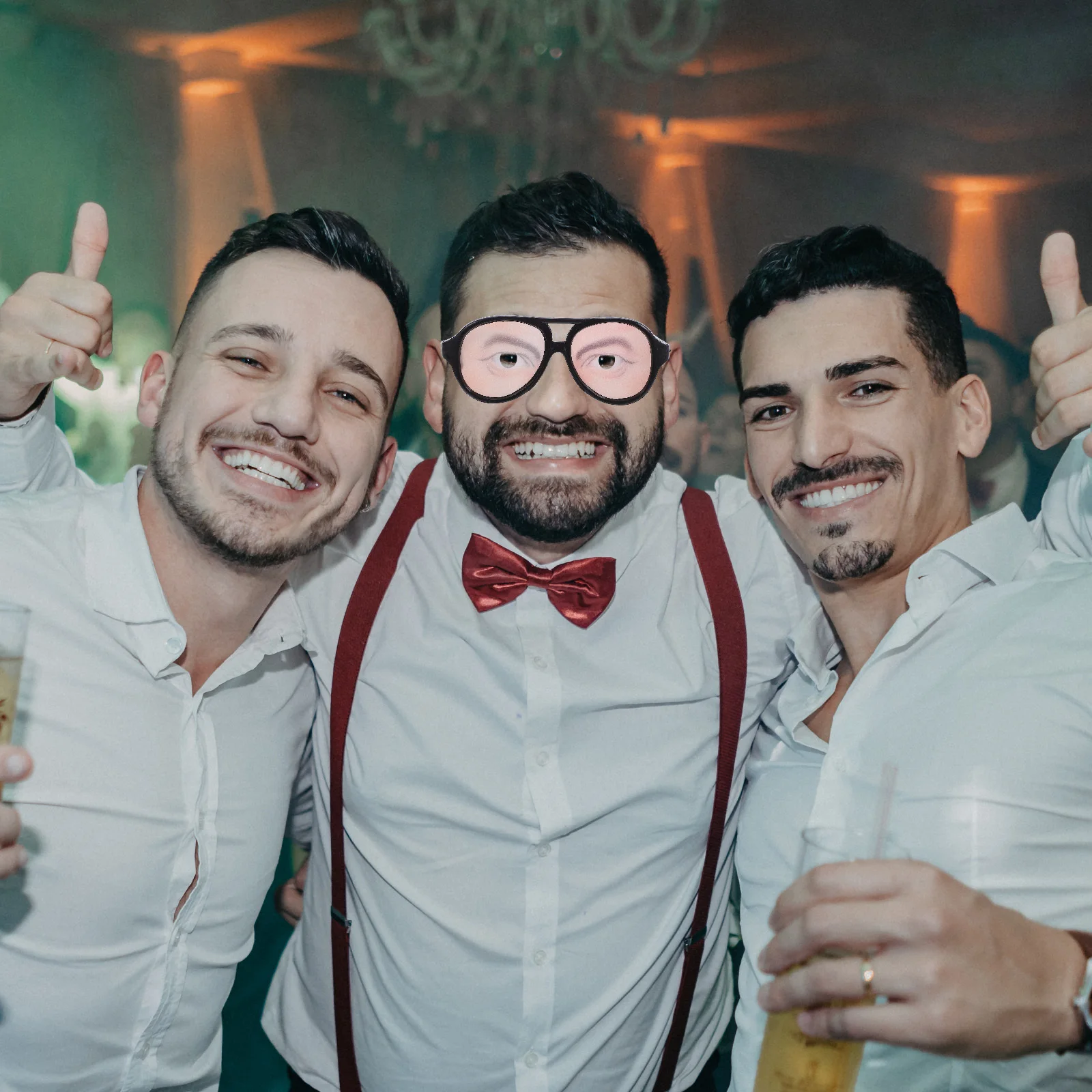 Prank Glasses Funny Eyeglasses for Halloween Trick Props Photo Booth Joke Accessory Novelty Eyes Wearable Gag Gift Idea