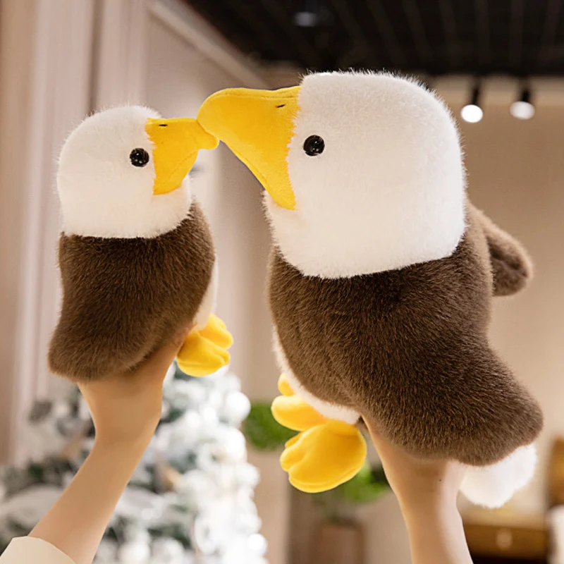 

20/30cm Cute Lifelike Sea Eagle Plush Toy Soft Pillow Brown Bird Stuffed Plush Animals Kids Toy Gift For Children Birthday Gift