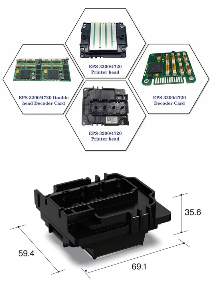 High-quality xp600 printhead eco solvent