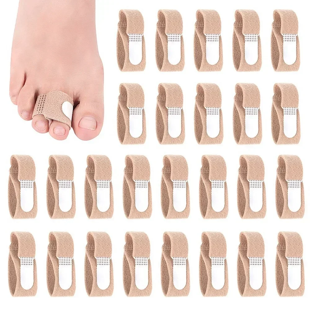 2pcs New Toe Finger Straightener Hammer Toe Hallux Valgus Corrector Bandage Toe Separator Splint Wraps Foot Care Supplies